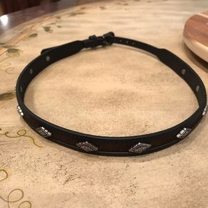 Cody James Calf Hair and Leather Hat Band